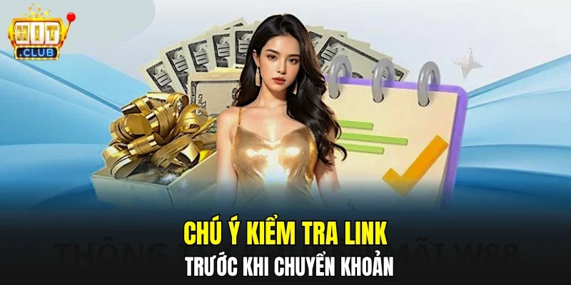 Chú ý kiểm tra link trước khi chuyển khoản