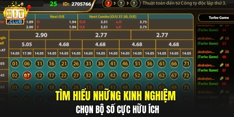 Tìm hiểu những kinh nghiệm chọn bộ số cực hữu ích